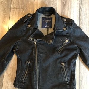 ***SOLD***American Eagle Jean Moto Style Jacket